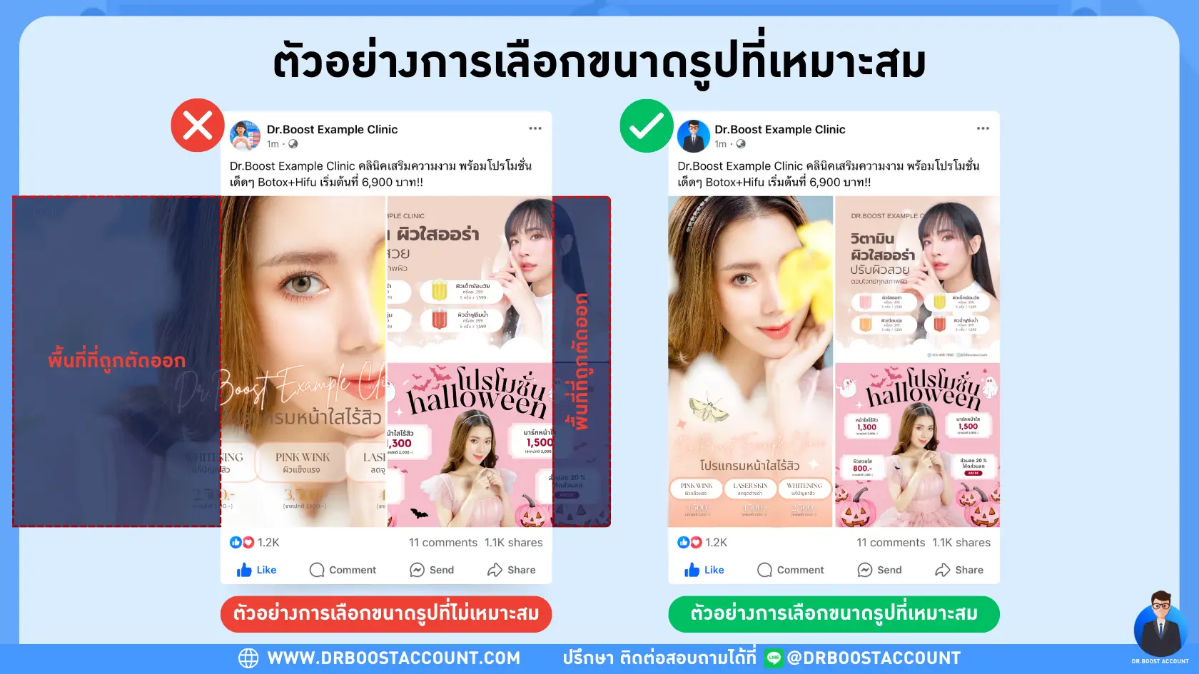 ขนาดรูป Facebook ครบทุกขนาด 2026 โพสต์อัลบั้มปก