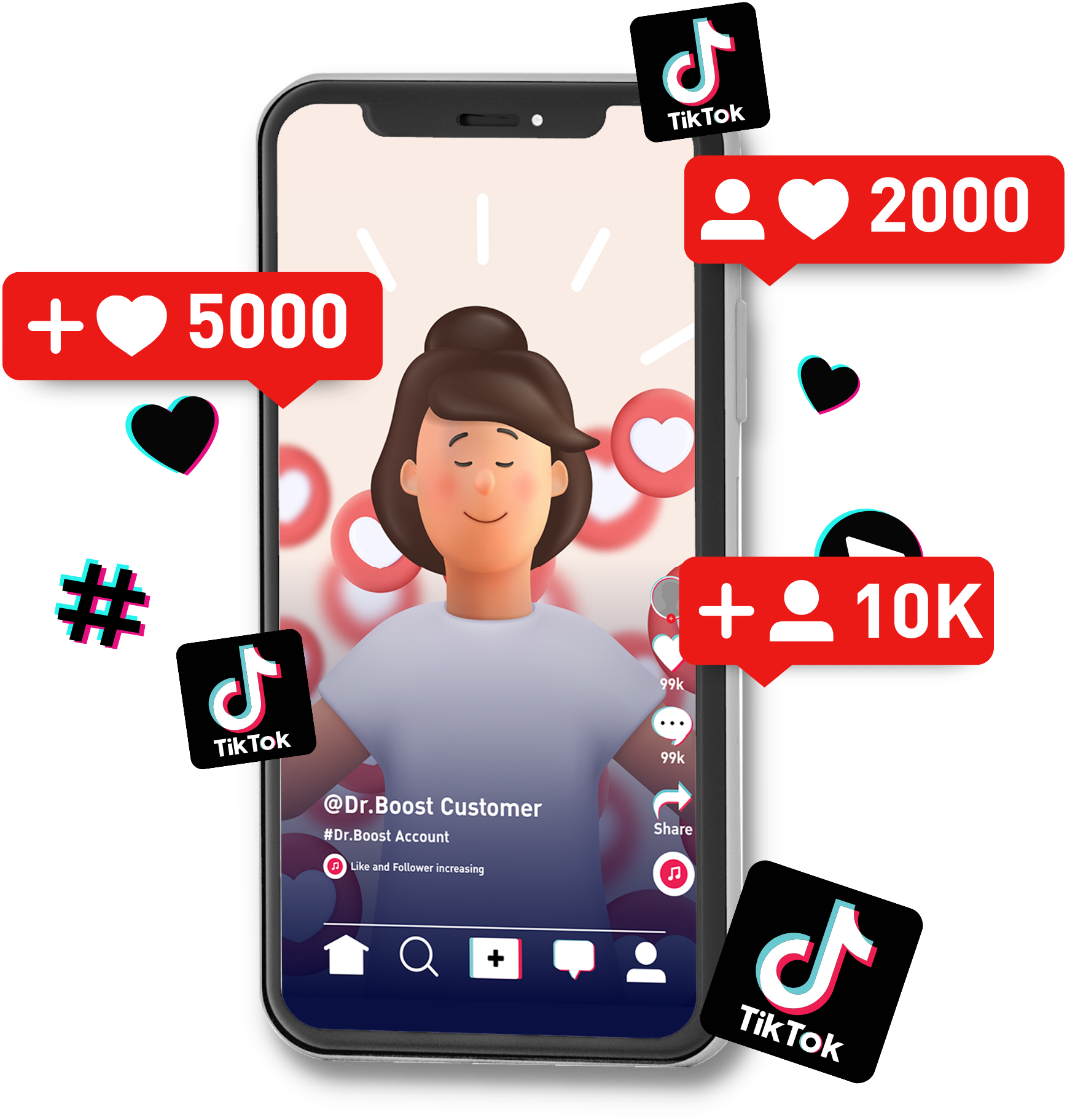 ปั้มยอดวิว TikTok เพิ่มไลค์และผู้ติดตาม คนจริง ส่งไว - Dr.Boost